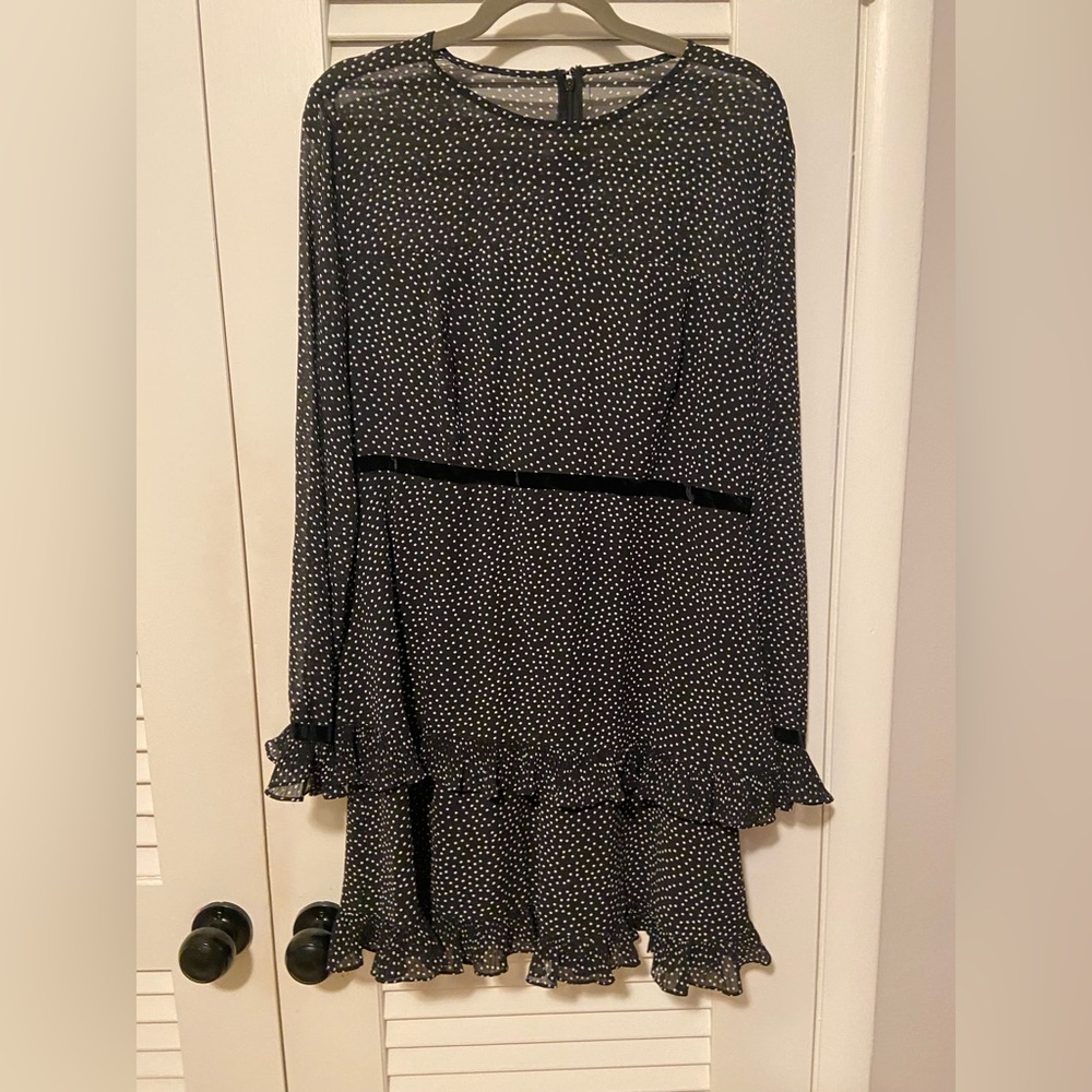 Lulus Black Polka Dot Dress